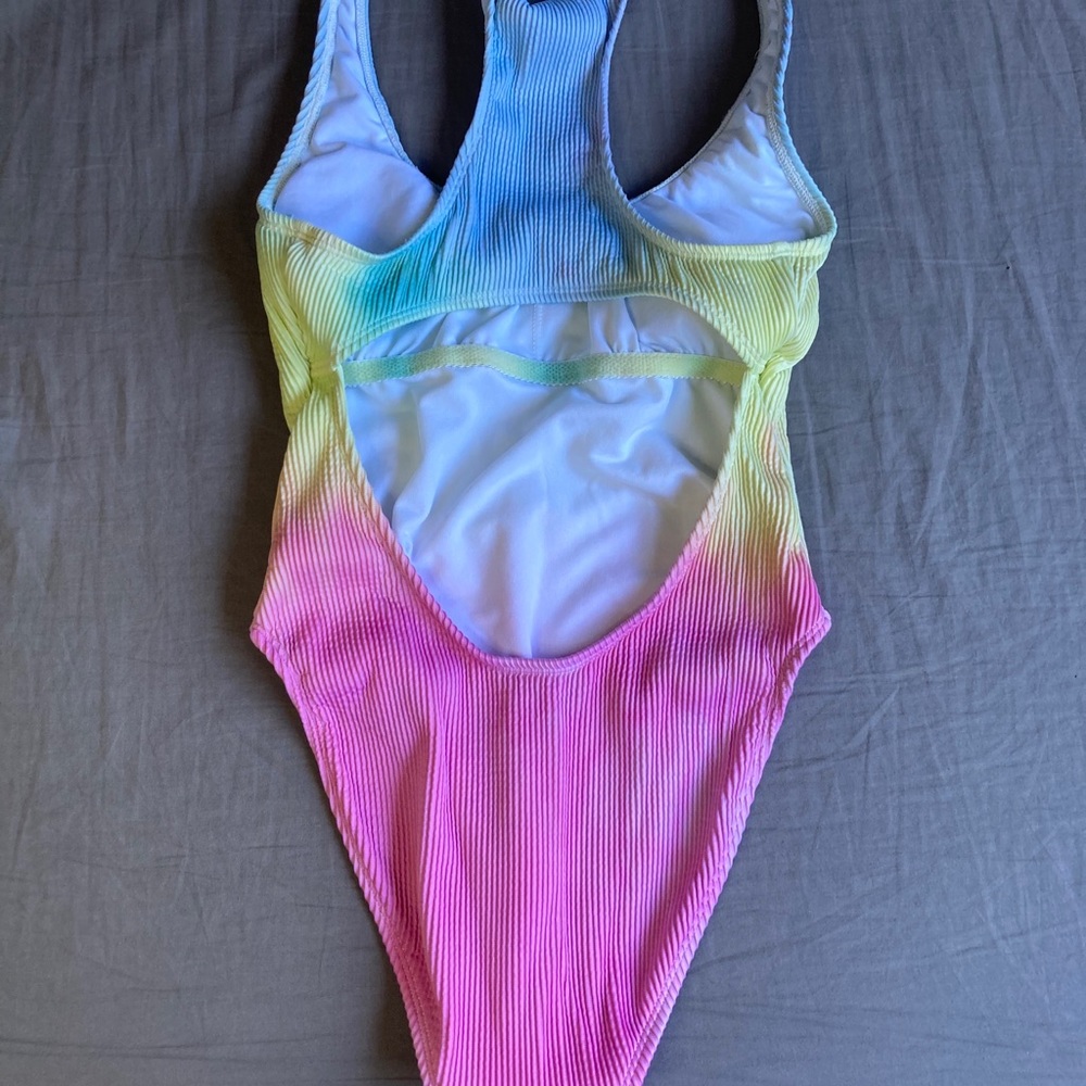 Custom Tie Dye Bikini Lab One Piece Bathing Suit - Picture 2 of 4